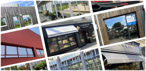 Exemples de films solaires ou stores bannes réalisés par les agences PANO.